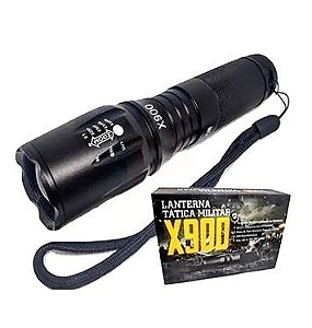 Lanterna Tática Militar X900 Recarregável