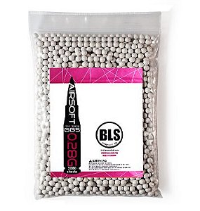 MUNIÇÃO AIRSOFT BLS - 0,28g - c/2000 (560g)