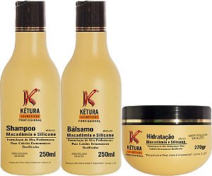 Kit Macadâmia 250ml - 3 Passos