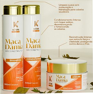 Kit Macadâmia 300ml - 3 Passos