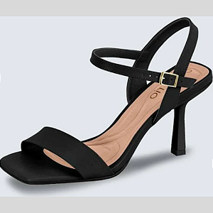 Sandália Beira Rio Feminina Salto Fino Médio Napa Conforto 8490.101