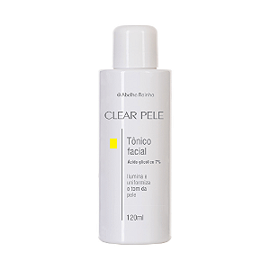 Clear Pele - Tonico Facial Com Acido Glycolico - 120ml