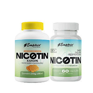 Kit Nicotin (Xarope 240g - 165ml + Cápsulas 500mg - 60 Cápsulas)