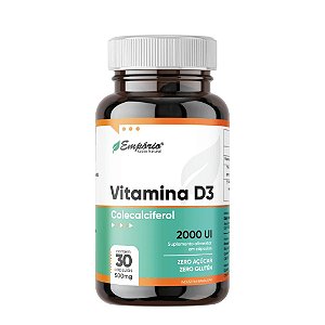 Vitamina D3 2000Ui - 500mg - 30 Cápsulas