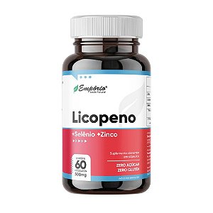 Licopeno + Selênio + Zinco - 500mg -  60 Cápsulas
