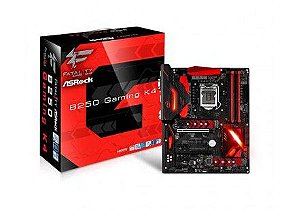 PLACA MÃE ASROCK B250 GAMING K4, LGA 1151, INTEL B250 PLACA MÃE ASROCK B250 GAMING K4, LGA 1151, INTEL B250