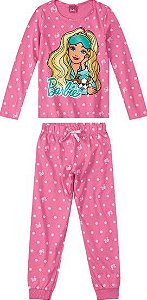 Pijama Infantil Barbie Rosa - Malwee 
