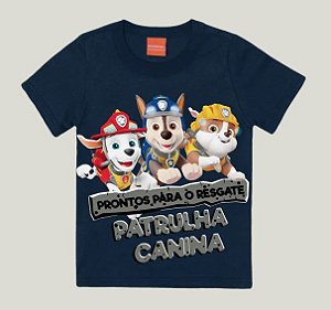 Camiseta Infantil Patrulha Canina Azul Marinho - Malwee