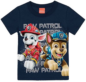 Camiseta Infantil Patrulha Canina Azul Marinho - Malwee