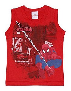 Regata Bebê Homem Aranha Vermelha - Brandili