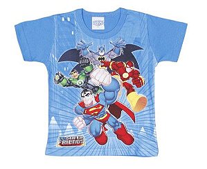 Camiseta Liga da Justiça - Azul - Brandili