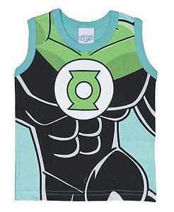 Regata Bebê Menino Lanterna Verde Liga da Justiça -Brandili