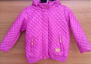 Jaqueta Bebê Menina Capuz Removível Rosa - Lilica Ripilica