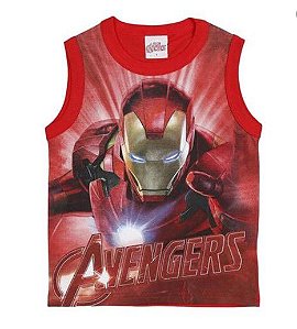 Regata Homem de Ferro - Avengers - Vermelha - Brandili