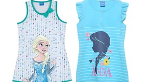 COMBO PAGUE 1 LEVE 2 Camisolas Manga Curta Infantil Menina Frozen- Lupo