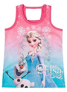 Blusa Infantil Menina Frozen  Coral - Brandili