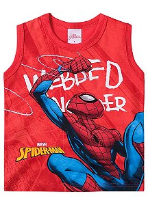 Regata Bebê Homem Aranha Vermelha - Brandili