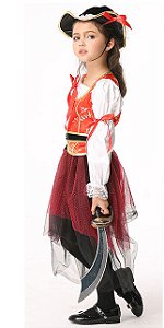 Fantasia de Piratinha - Branca e Laranja