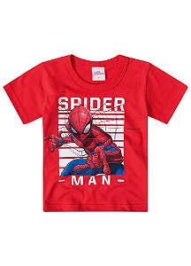 Camiseta Bebê Homem Aranha Vermelha Brilha no Escuro - Brandili