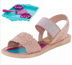 Sandália Infantil Menina Frozen Rosa com Brinde - Grendene