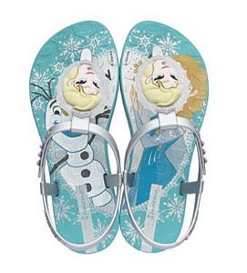 Sandália de Dedo Disney Frozen - Verde Água - Grendene Kids