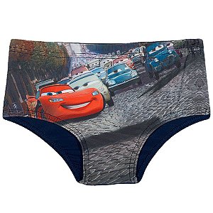 Sunga Bebê Menino Carros Azul Marinho - Tiptop