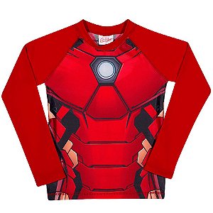 camiseta manga longa homem de ferro
