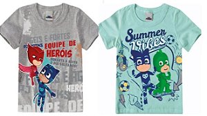 PAGUE 1 LEVE 2 Camisetas Manga Curta Infantil PJ Masks - Malwee