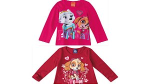 COMBO PAGUE 1 LEVE 2 - Blusa Bebê Manga Longa Patrulha Canina Malwee
