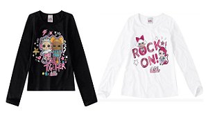 COMBO PAGUE 1 LEVE 2 Blusa Manga Longa Infantil Menina LOL Malwee