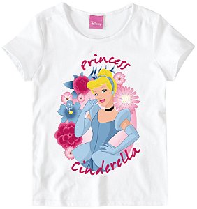 Blusa Infantil Princesa Cinderela Branca - Malwee
