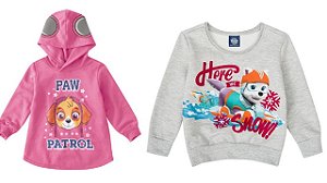 COMBO PAGUE 1 LEVE 2 Moletons Flanelado Bebê Menina Patrulha Canina - Malwee