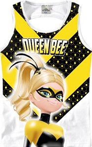 Blusa Regata Infantil Menina Queen Bee Branca Lady bug - Malwee
