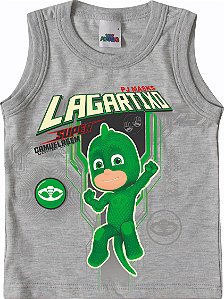 Regata Bebê Menino PJ Masks Cinza - Malwee