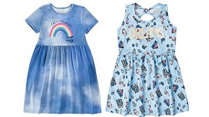 COMBO PAGUE 1 LEVE 2 Vestidos Manga Curta Bebê Menina