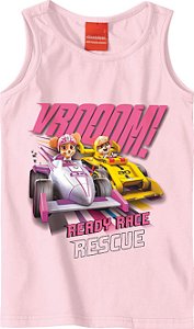 Blusa Regata Infantil Menina Patrulha Canina Rosa - Malwee