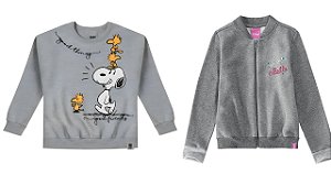 COMBO PAGUE 1 LEVE 2 Jaqueta e Moletom Flanelado Infantil Menina Personagens - Malwee