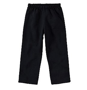 Calça Moletom Flanelado Infanto Juvenil Preta - Malwee