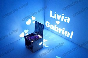 Luminaria Cubo Mdf Presente Personalizado