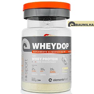 WheyDop Sport Concentrado Baunilha 900g - Elemento Puro