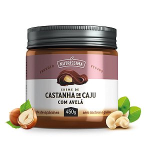 Creme de Castanha de Caju Com Avelã 450g - Nutríssima