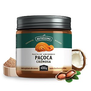 Pasta de Amendoim Paçoca Cremosa 450g - Nutríssima - (Validade 26/05/22)