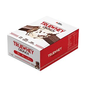 True Whey Crunch Chocolate Com Avelã 12 Unidades - True Source