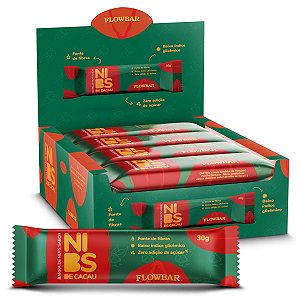 Barra de Nuts Nibs Cacau 30g 12 Unidades - FlowBar