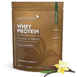 Whey Protein Isolado Natural Vanilla 450g - Pura Vida