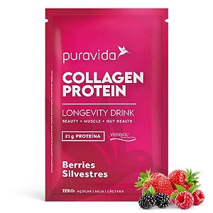 Collagen Protein Berries Sachê 40g - Pura Vida