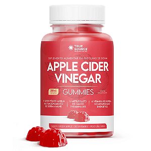 Apple Cider Vinegar Gummies (Vinagre de Maçã) 30 Unidades - True Source