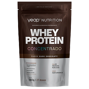 Whey Protein Concentrado Dark Chocolate 900G - Yeap Nutrition