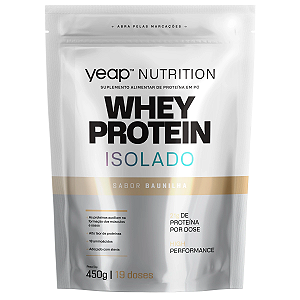 Whey Protein Isolado Baunilha 450G - Yeap Nutrition