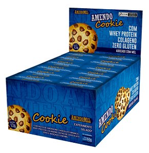Amendo Cookie Proteico Caixa c/ 12 Und - Amendomel | Validade: 15/07/24